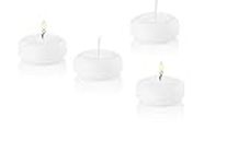 D'light Online Medium Floating Candles 2 3/8 Inch Bulk Pack for Events Floating Candles for Weddings, Spa, Home Decor, Special Occasions and Holiday Decor (Set of 96, White)