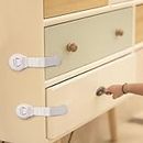 BabyPro (Pack of 12) Baby Infant Child Proofing Safety Locks Latches for Door, Cupboard, Cabinet, Fridge, Drawer Locks, Toilet Seats, Child Safety Cabinet Locks, Child Proof Cabinet Latches (White)