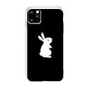 Textured IPhone 11 Case, Anti-Slip Drop Protection White Rabbit Pattern Design Case for Apple iPhone 6 s 7 8 Plus 11 Pro X XR Xs Max Creative net Red Phone Case (Size : IPhone 11 Pro)