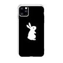 Textured IPhone 11 Case, Anti-Slip Drop Protection White Rabbit Pattern Design Case for Apple iPhone 6 s 7 8 Plus 11 Pro X XR Xs Max Creative net Red Phone Case (Size : IPhone XS)