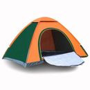 TONWIN Camping Tent for Familiy Fiberglass in Orange/Green | 45.3 H x 55 W x 78.7 D in | Wayfair D0102HpsmXY7AX-XLL