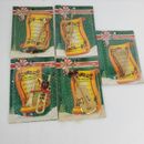 Vintage 5 Gold Tone Metal Musical Instruments Christmas Tree Shop Ornaments