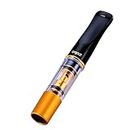 ZOBO Cigarette Filter Holder Microporous Multi-Filtering to Reduce Tar and Smoke Stains Portable Reusable Food Grade Plastic Compatible for Coarse (7.3mm-8mm) Cigarettes (with 1 Extra Mouthpiece) Gold