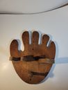 Hand Made Wooden Baseball Glove For Kids Room Sports Equipment Storage