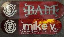 Bam Margera and Mike Vallely Element Skateboard Decks Mike V