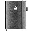 Password Book with Alphabetical Tabs - 5'' x 7'' Internet Password Keeper Book, Password Notebook for Office or Home, Black