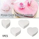 1pc, Cake Foam Mould, Heart Shaped Diy Model Dummy Cake Model For Cake Decoration, Baking Tools, Home Kitchen Accessories, 4''/6''/8''/10''