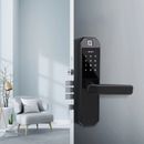 Nuovo nero elettronico serratura porta digitale impronta digitale password blocco sicurezza domestica