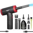 vogma Electric Cordless Compressed Air Duster -10000RPM,3 Speed, USB Charging Keyboard Cleaner with LED Light for Dust Off/Cleaning Computer Electronics