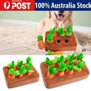 Pet Dog Chew Toy Pull Up Carrots Radish Vegetable Plush Child Educational AU