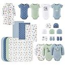 The Peanutshell Newborn Clothes & Accessories Set for Baby Boys - 23 Piece Layette Gift Set - Fits Newborn to 3 Months - Dinosaur