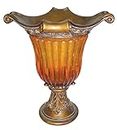OK Lighting OK-2856A 20" H Gold Amber Vase