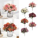 Rose Pink Silk Peony Artificial Flowers Fake Bouquet WeddingPartyhome Decor