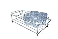 Shivicreations Stainless Steel Kitchen Steel Glass, Wine Glass Stand Cup & Mug Drying Rack Stand