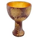 SINSEN Indiana Jones Holy Grail Cup Golden Chalice 1:1 Resin Replica Movie Halloween Cosplay Prop Sculpture Decor Merchandise 5.5 Inches (B)