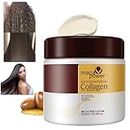 Collagen Hair Mask Creme Treatment Deep Repair Conditioning Argan Oil Für Trockenes, Geschädigtes Haar,Keratin & Milchproteine für trockenes,brüchiges Haar