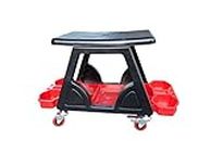 Detail Buddy Heavy Duty Rolling Creeper Seat - Great for Automotive, Detailing, Mechanics Stool with Smooth Caster Wheels - 250 lbs Weight Capacity