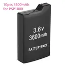 10pcs 3600mAh 3.6V Rechargeable Lithium Ion Battery Pack for Sony PSP1000 PSP 1000 PSP-110 Console