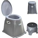 Veayva Portable Indian Toilet to Western Conversion Kit - Grey Western-style toilet, Plastic