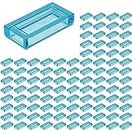 Bulk Legos: Transparent Light Blue 1x2 Tiles (100 pcs) by LEGO