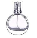30ml Empty Glass Perfume Spray Bottle Atomizer Refillable Clear Round