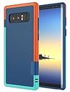 Jeylly Galaxy Note 8 Case, Note 8 Cover, [3 Color] Slim Hybrid Impact Rugged Soft TPU & Hard PC Bumper Shockproof Protective Anti-slip Case Cover Shell for Samsung Galaxy Note 8 SM-N950 - Blue
