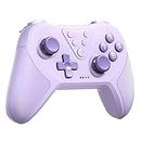EasySMX Controller for Nintendo Switch, Bluetooth Wireless Switch Controller, Controller Switch with 6-Axis Motion, Wake Up, Adjustable Turbo & Dual Vibration Function Purple