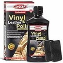 SHEEBA Vinyl & Leather Polish Conditioner Restorer Protectant for Long Lasting Shine. A Complete Car Dashboard Polish & Leather Vinyl Seats & Interior Surface Care 200 mL (SLVOM0371)