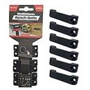 StealthMounts Bench Belt - Universal Tool Holder | Tool Holster Set - 6 Pack | Perfect Tool Hanger Storage Dock for Power Tools, Tape Measures and Belt Clips (Black)