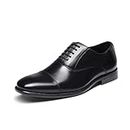 Bruno Marc Men's Dress Shoes Formal Classic Cap Toe Lace Up Oxfords Black DP06 Size 11 US/ 10 UK