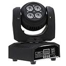 Saif Aluminium Double Face (4 Lights And Led Spot) Dj Stage Led Moving Corded Electric Head Light , Black