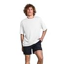 Prime Plus Gym T Shirts for Men - Dry Fit Polyester Sports Jersey Tshirt for Active Workout, Fitness, Running (XXX-Large, White)