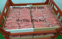 Frozen Minced Green Tripe & chicken 40x500g bags/blocks 20KG BOX BARF RAW DIET 