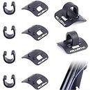 VANSIHO Alloy Bike Cable Guides, 6 Sets Base + Clip, for Bicycle Brake/Shifter/Derailleur Cable, Fit for Line Tube Housing