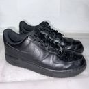 Mens NIKE AF1 Air Force 1 ‘07 Triple Black Sneakers US 9 #32978 School Shoes