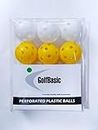 GolfBasic Perforated Plastic Golf Balls for Practice (Assorted) -Pack of 24.