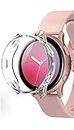 M.G.R.J Soft TPU Front Protection Case Cover for Samsung Galaxy Watch Active 2 44mm Smart Watch (Flexible|Silicone|Transparent)