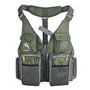 MOPHOEXII Fly Fishing Vest Pack for Fly Bass Fishing and Photography Outdoor Activities,Multi Pocket Waistcoat Adjustable Size Fishing Gifts for Men and Women