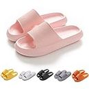 HIDRUO Cozislides Original Slippers, Unisex Massage Shower Sandals Quick Dry Open Toe Pillow Slippers with Non-slip Sole for Indoor&outdoor (Pink, 36-37 EU)
