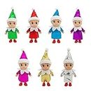 JHBEMAXS Tiny Elf Baby Twins Mini Elves Set Shining Dress Kindness Craft Babies Doll Holiday Shelf Decoration Accessories Gift for Girls Boys Kids Teens Adults (Pack of 7 Pieces)