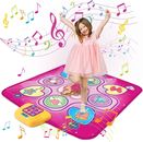 Kids Dance Mat For Boys Gift Non-Slip Electronic Dance Pad With LED Lights Music