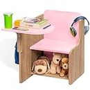 Alex Daisy Engineered Wood Zapper Desk Chair For Kids (Pink)