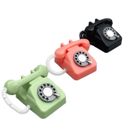 1/6 Scale Dollhouse Miniature Furniture Accessories Rotating Wired Telephone Toy