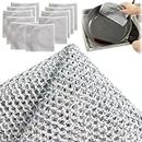 Multipurpose Wire Dishwashing Rags for Wet and Dry, Multifunctional Non-Scratch Wire Dishcloth, Easily Remove Stubborn Stains from Plates, Pots, Grills, Stoves (10Pcs)