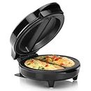 Holstein Housewares - Non-Stick Omelet & Frittata Maker, Stainless Steel - Makes 2 Individual Portions Quick & Easy (2 Section, Black)