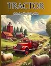 Tractors Coloring Book for kids