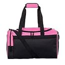 Jetstream Heavy Duty Multi Pocket Large Sports Gym Equipment 3-Pocket Travel Duffel Bag (20 Inch, Pink)