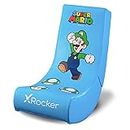 X Rocker Super Mario All-Star Floor Rocker-Luigi, Nintendo Gaming Chair, Blue