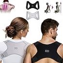 Back Bodyguard Haltungskorrektur - Innovativer Rücken Geradehalter für eine aufrechte Körperhaltung - Rückenstütze - Rückenstabilisator ,Grau,M