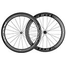 60mm Carbon Wheel Sets Road Bike 700C Wheelset Tubeless Ready Road Cycling Wheels 28mm Tubeless Compatible Clincher